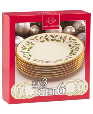 Holiday Dinner Plates, Set of 6