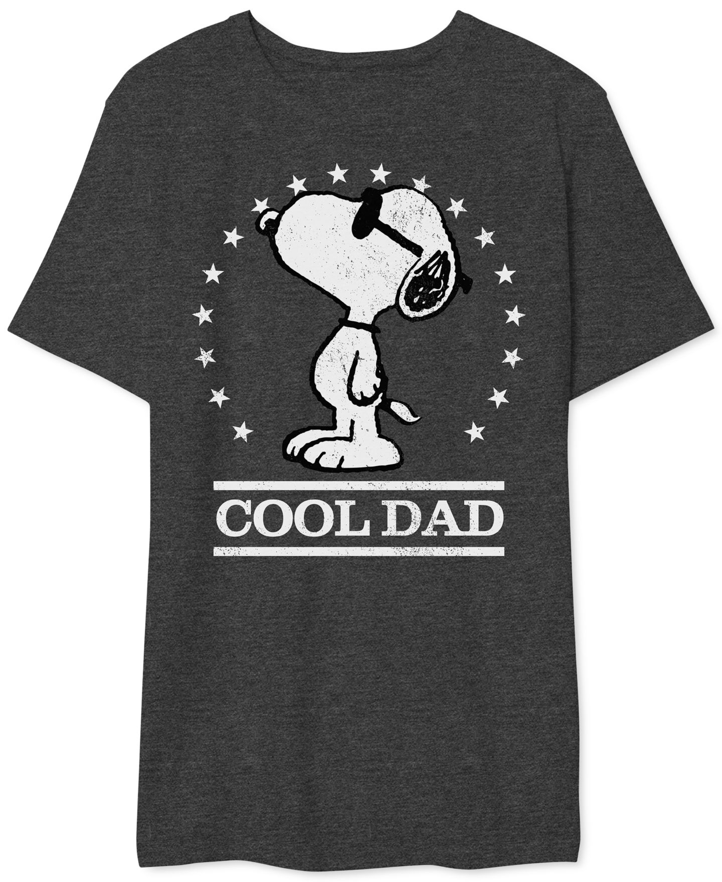Мужская футболка AIRWAVES Snoopy Cool Dad Graphic, цвет: Угольный меланжевый — фото 1