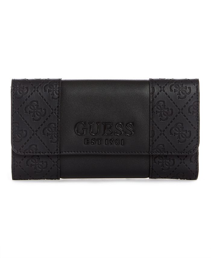 GUESS Holly Embossed Multi Clutch Wallet - Macy's