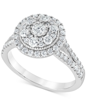 image of Diamond Multi-Layer Halo Engagement Ring (1 ct. t.w.) in 14k White Gold