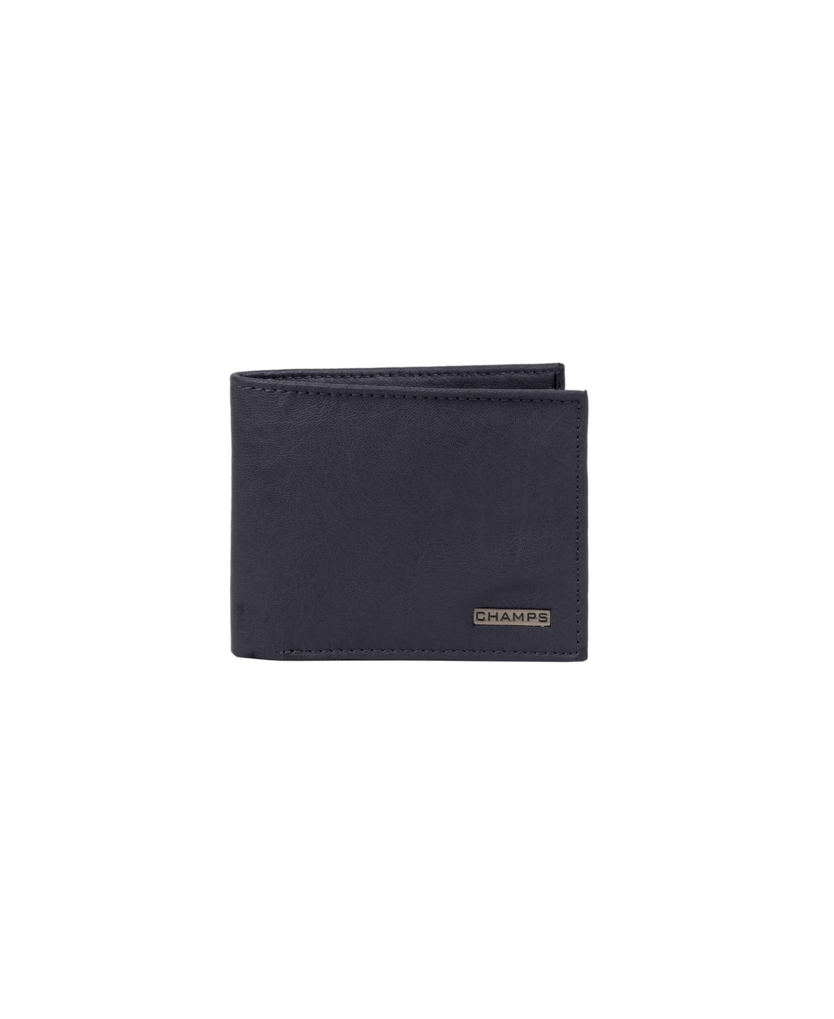 Champs Men's  Leather Rfid Center-wing Wallet In Gift Box In Navy