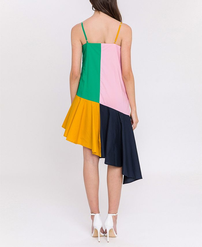 English Factory Colorblock Midi Dress Macy's