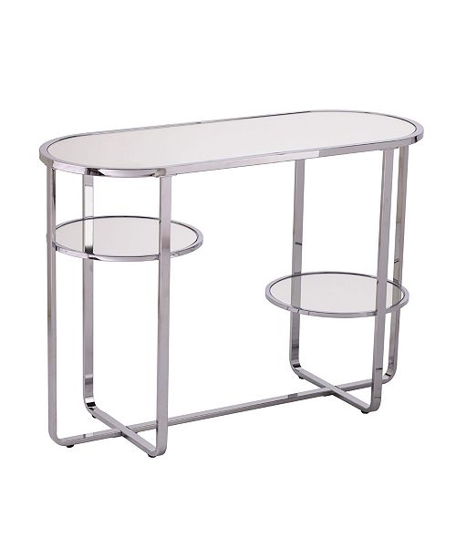 Southern Enterprises Constance Mirrored Console Table With Storage
