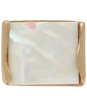 image of Robert Lee Morris Soho Gold-Tone Geometric Statement Ring