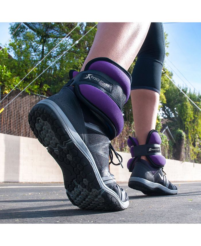 ProsourceFit Ankle Weights 2.5, Set of 2, Purple - Purple