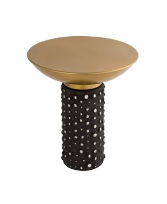 Blaze Glass and Brass Side Table&nbsp;