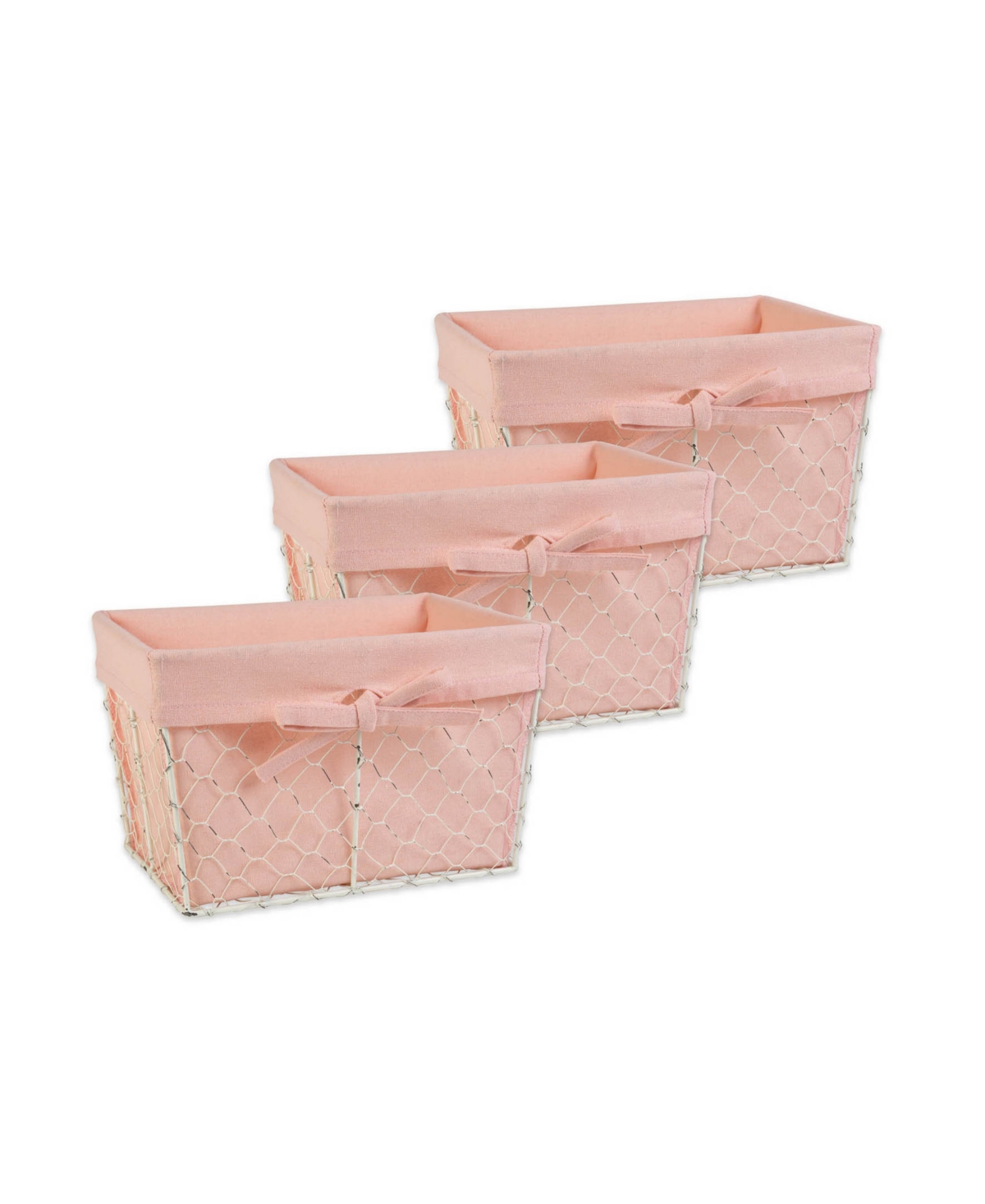 Small Chicken Wire Liner Set of 3 - Pink