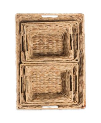 Water Hyacinth Basket Set of 5