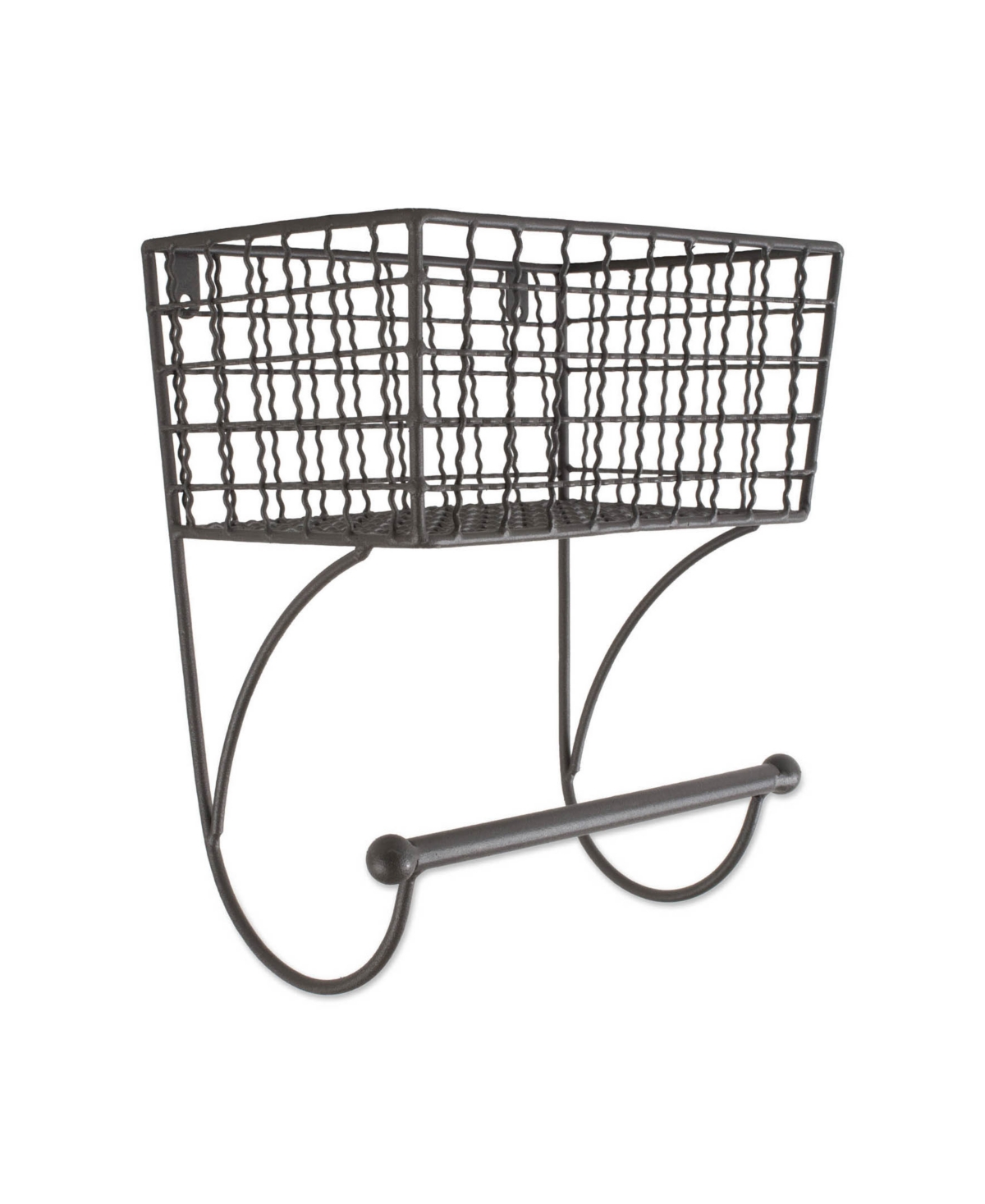 Small Farmhouse Towel Rack - Gray
