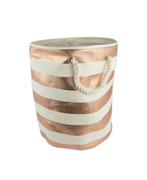 Design Imports Paper Bin Stripe Round Large