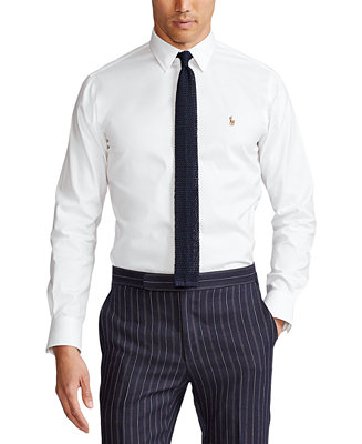 Polo Ralph Lauren Men's Estate Classic/Regular Fit Oxford Dress Shirt ...