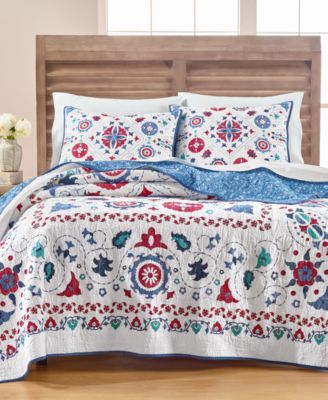 Martha Stewart Collection Vintage Folklore Full Queen Quilt Created for Macy s Macy s