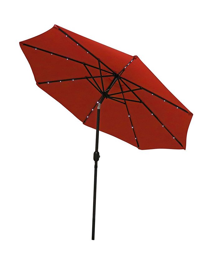 Sunnydaze Decor Solar 9' Outdoor LED Lights Tilt and Crank Patio