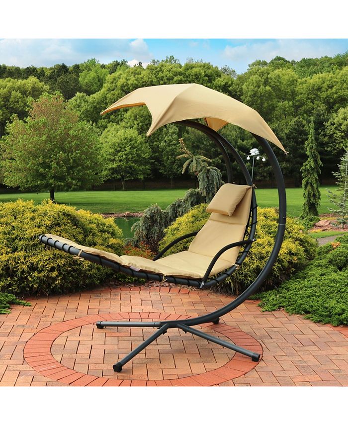 Sunnydaze decor sunnydaze floating chaise lounger swing chair umbrella clearance