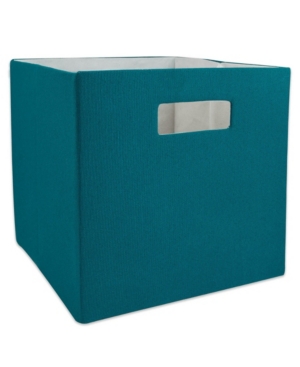 Design Imports Solid Square Polyester Storage Bin