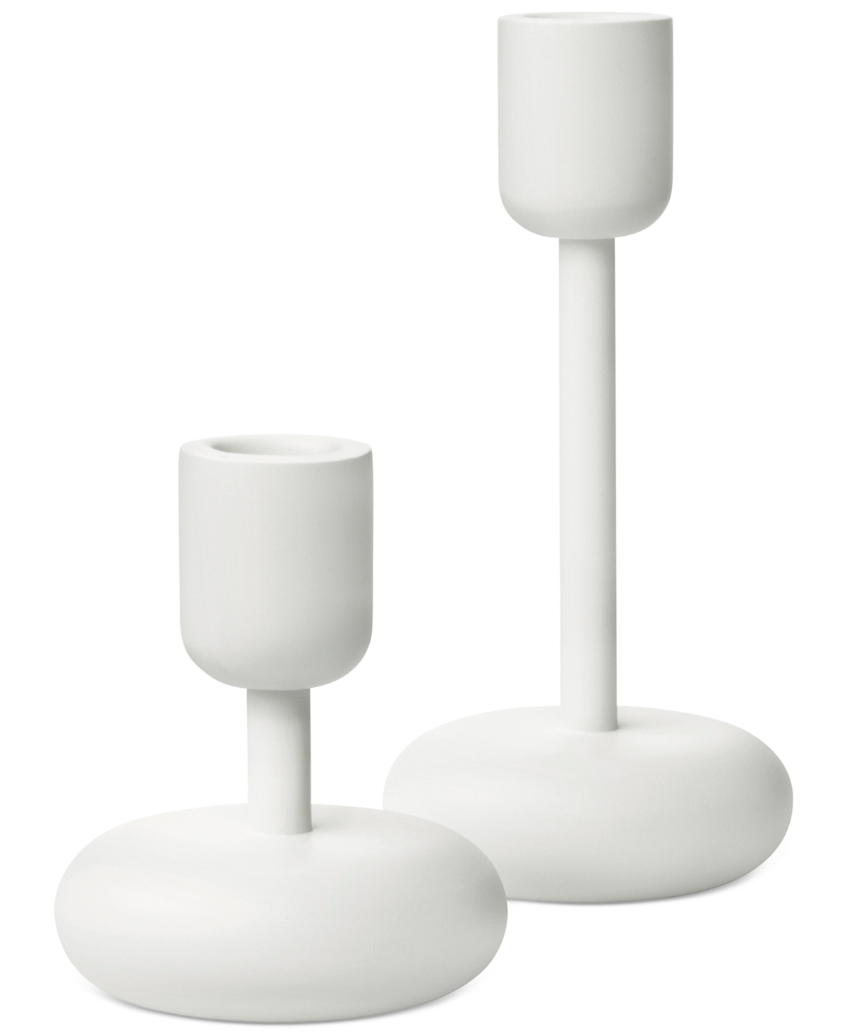 Iittala Lighting, Nappula White Candleholder Set