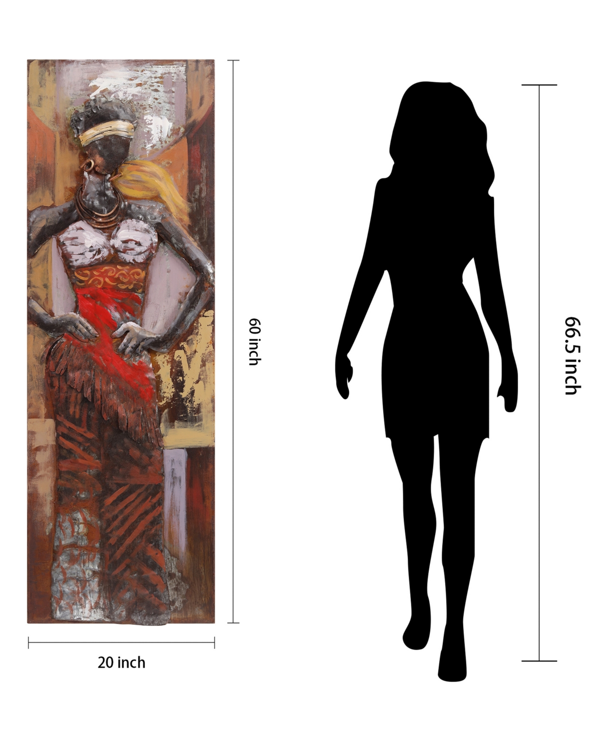 Empire Art Direct Miss-tic Mixed Media Iron Hand Painted Dimensional Wall Art, 2.5