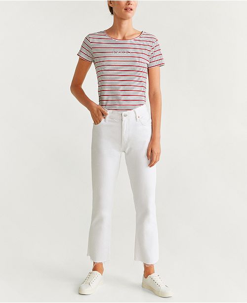 Mango Logo T Shirt Reviews Tops Women Macy S