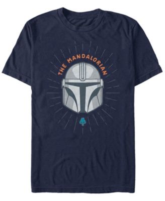 Star Wars Men's Mandalorian Simple Helmet Logo T-shirt