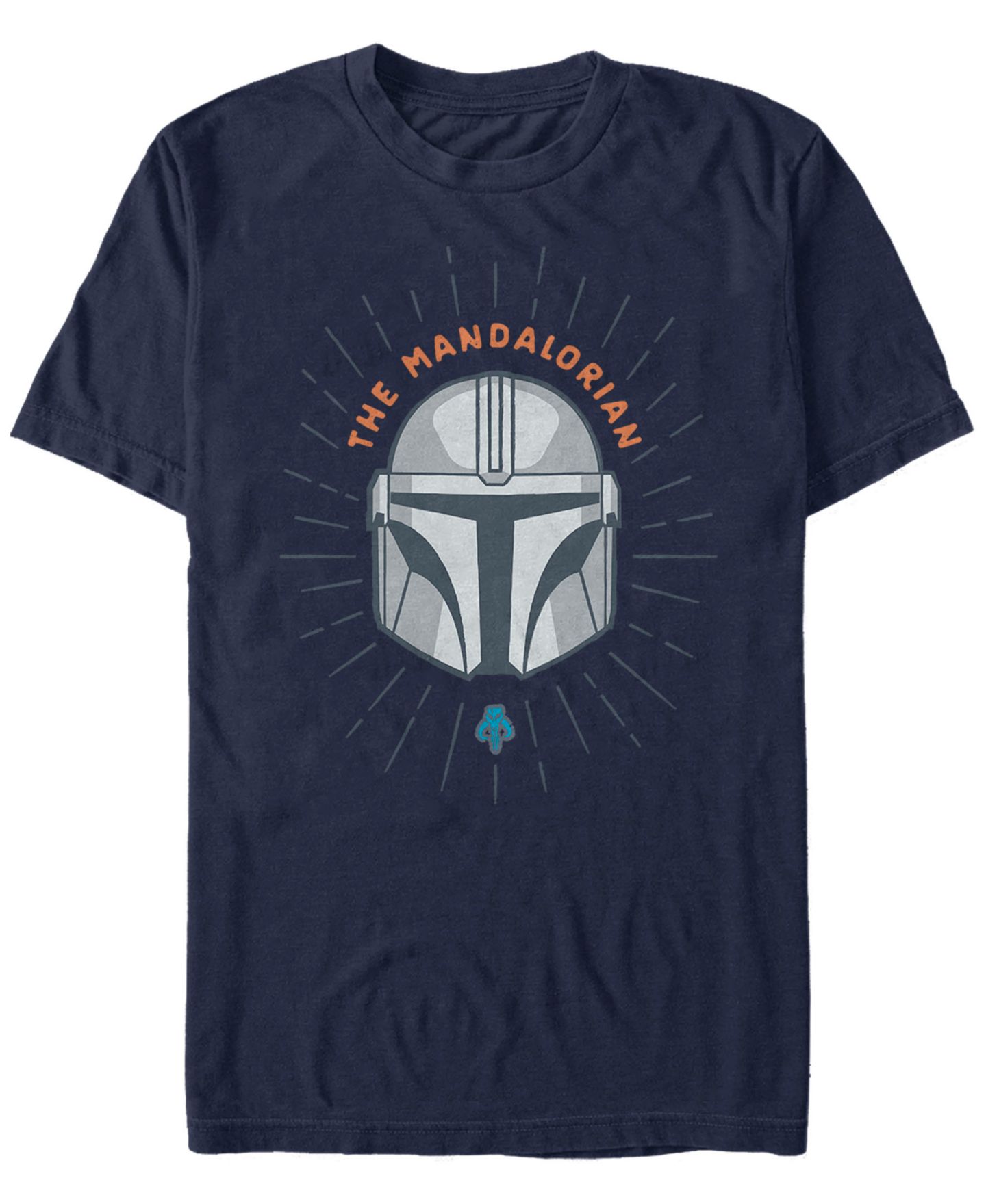 Мужская футболка Fifth Sun Star Wars Mandalorian Simple Helmet Logo, цвет: Тёмно-синий — фото 2