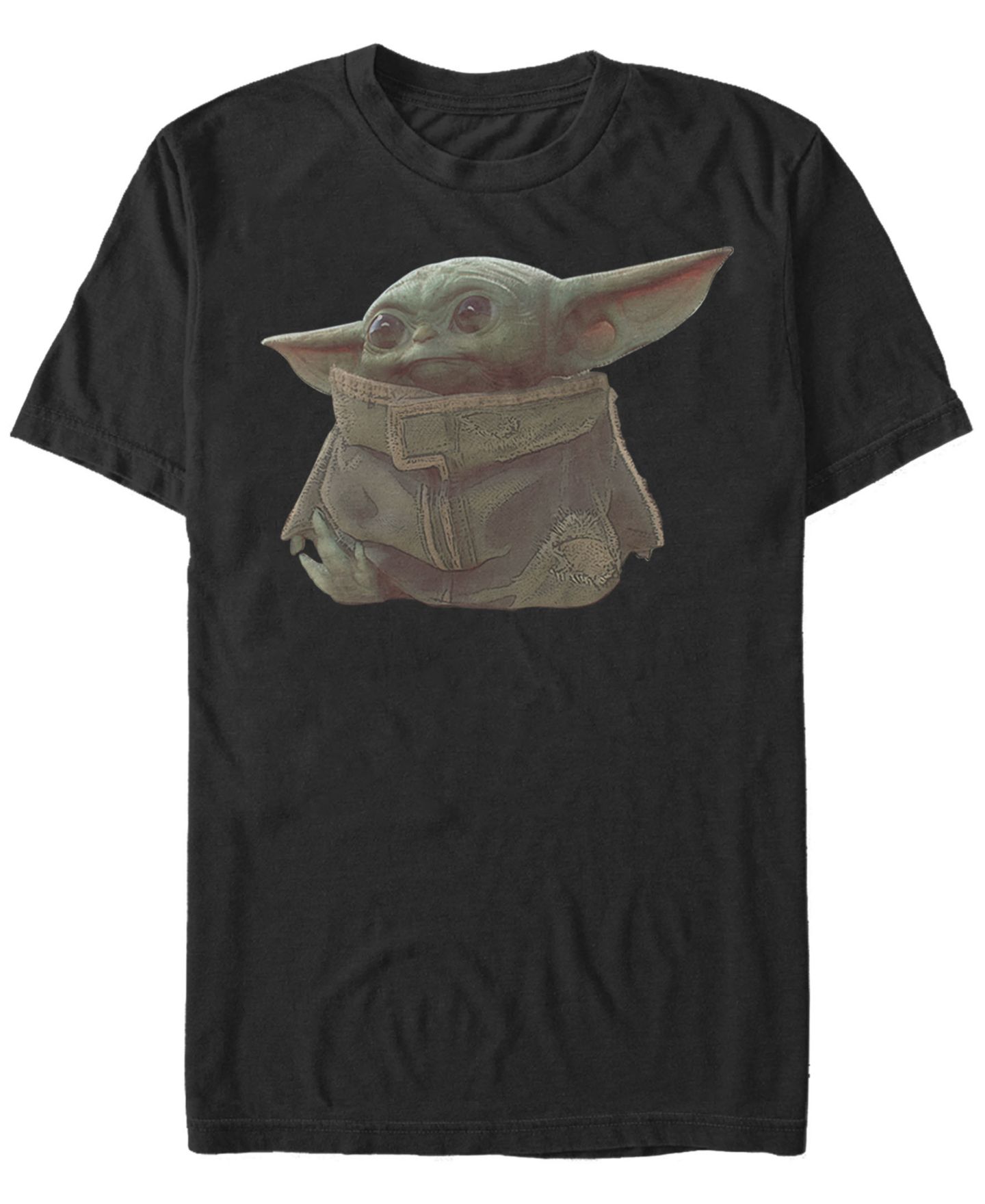 Мужская футболка Fifth Sun Star Wars The Mandalorian The Child Portrait Short Sleeve, цвет: Чёрный — фото 1