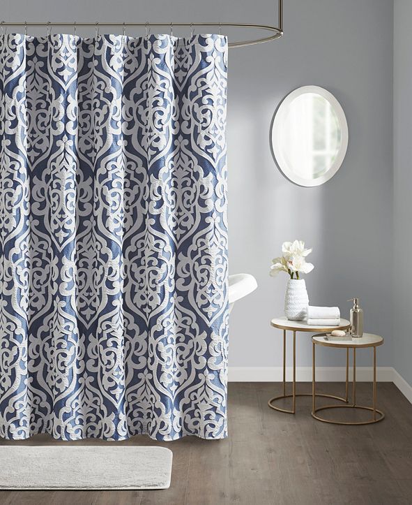 Madison Park Odette Jacquard Shower Curtain, 72" W x 72" L & Reviews