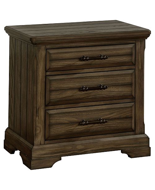 Furniture Of America Androscoggin 3 Drawer Nightstand With Usb Outlet Reviews Furniture Macy S