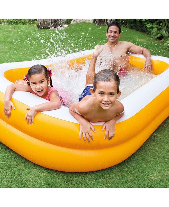 intex inflatable mandarin swim center family lounge pool