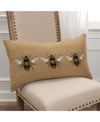 Bees Polyester Filled Decorative Pillow, 14" x 26"