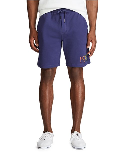 Polo Ralph Lauren Men S Big Tall Logo Fleece Drawstring Shorts Reviews Shorts Men Macy S