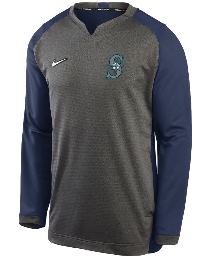 Nike Men's Seattle Mariners Authentic Collection Thermal Crew ...