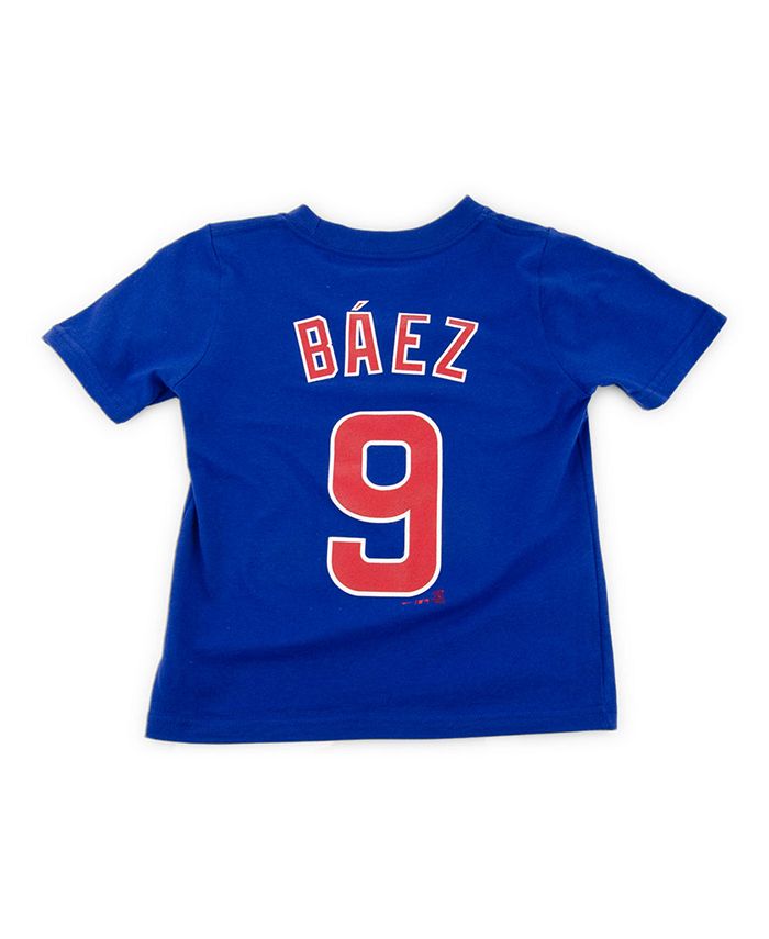 Nike Chicago Cubs Little Boys and Girls Javier Baez Name and Number Player T -shirt - Macy's
