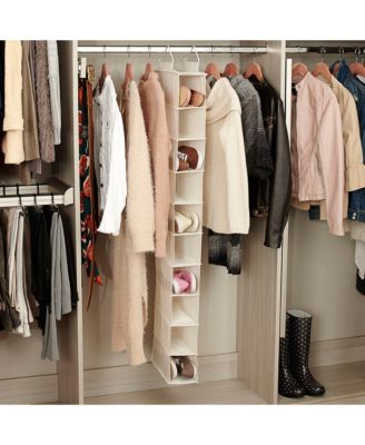 10-Pocket Hanging Shoe Organizer