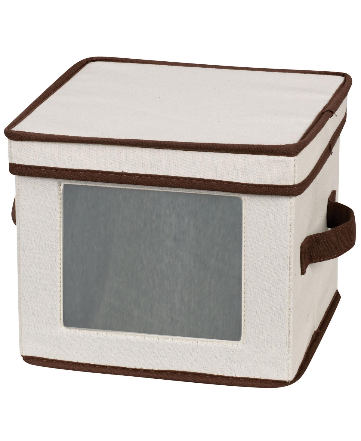 Household Essentials China Plate Storage Box In Cream,natural