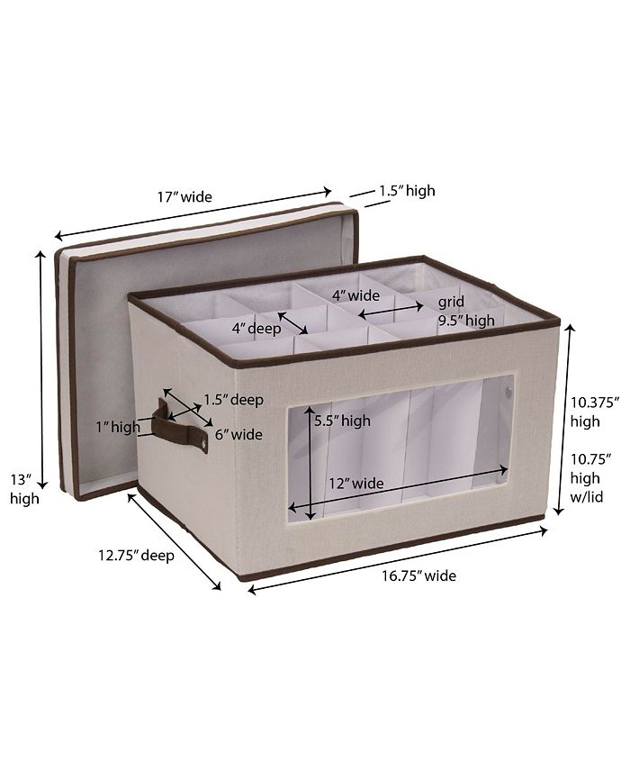 Household Essentials Stemware Storage Box Macy's