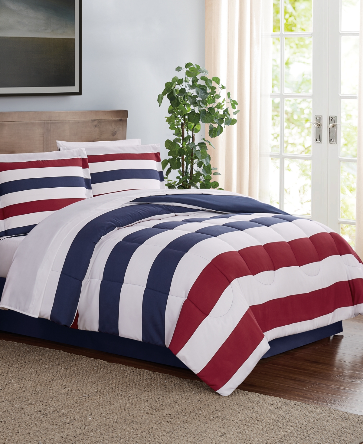 UPC 783048128171 product image for Modern Stripe 8-Pc Comforter Sets, Created for Macy's Bedding | upcitemdb.com