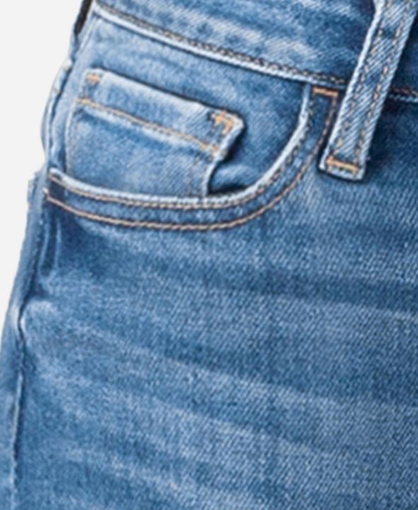 Vervet Mid Rise Crop Skinny White