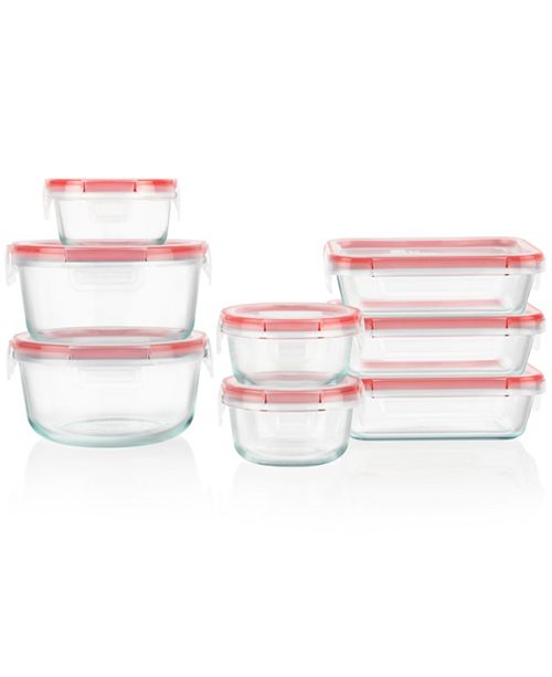 Pyrex Freshlock 16-Pc. Food Storage Container Set & Reviews - Bakeware