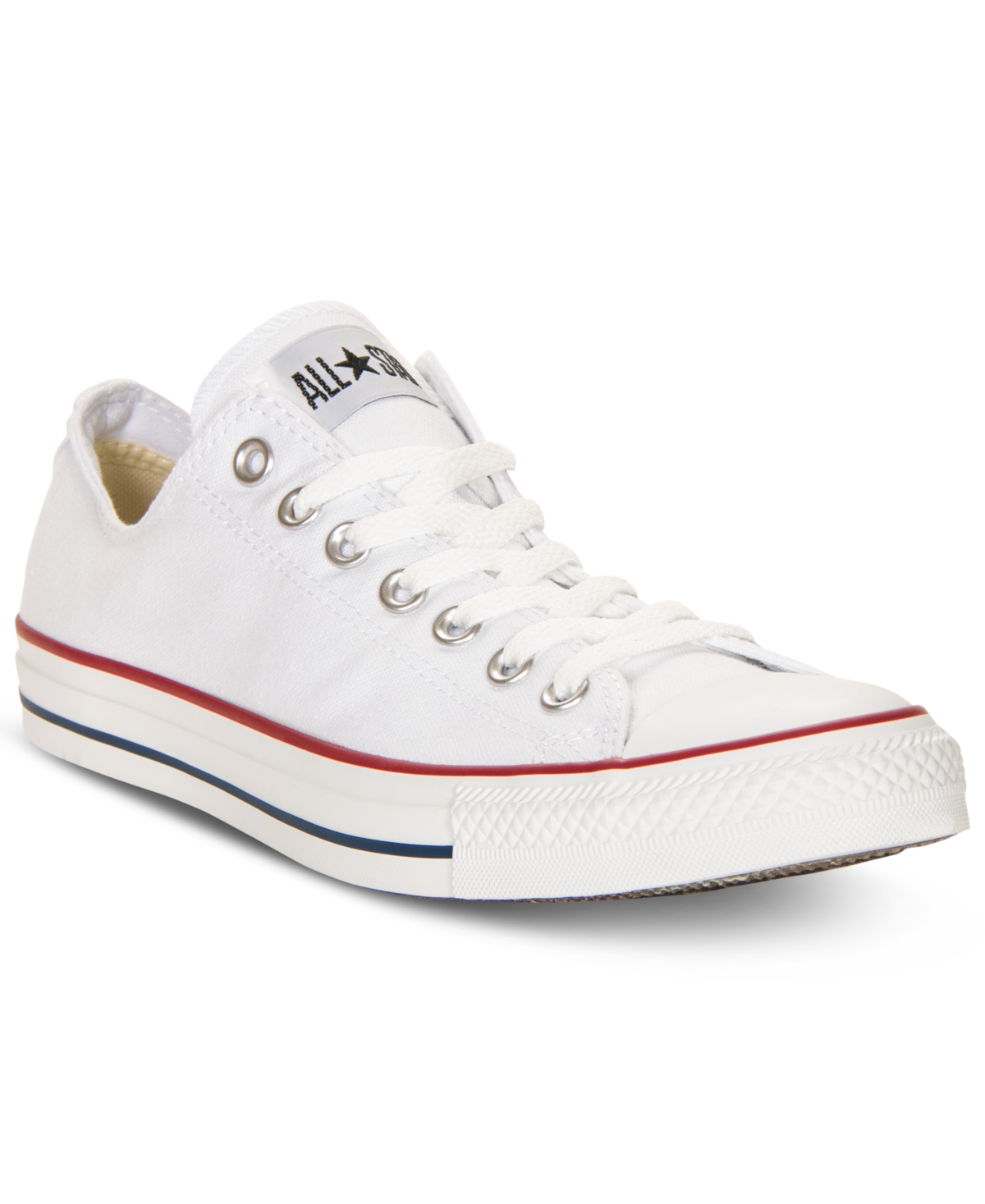 Men's Chuck Taylor Low Top Sneakers from Finish Line - Black, White