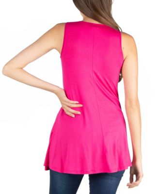 Women's Scoop Neck Sleeveless Tunic Top