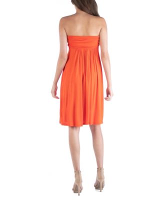 Strapless Empire Waist Mini Dress