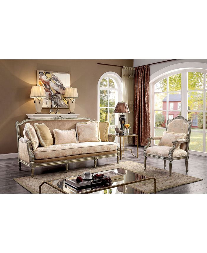 Furniture of America Bloomfield Upholstered Sofa Macy's