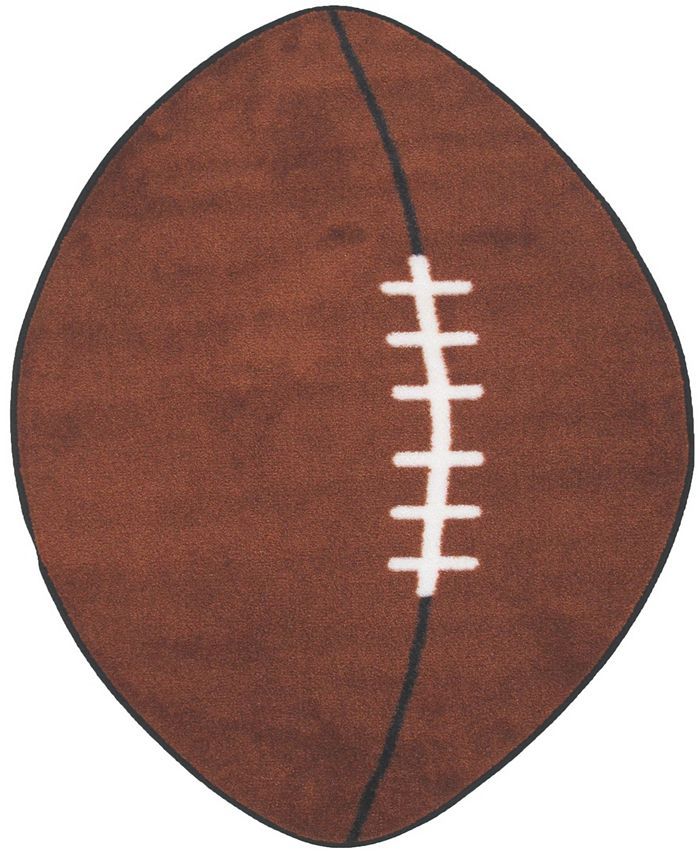 Fun Rugs Fun Time Shape Football 28" x 45" Area Rug Macy's