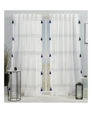 EXCLUSIVE HOME CURTAINS DEMI LIGHT FILTERING HIDDEN TAB TOP CURTAIN PANEL PAIR, 54" X 96", SET OF 2