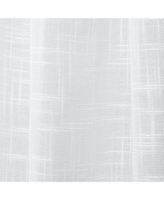 Curtains Jacinta Flippable Side Ruffle Sheer Rod Pocket Curtain Panel Pair, Set of 2