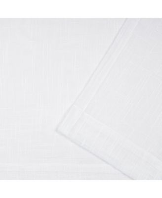 Curtains Jacinta Flippable Side Ruffle Sheer Rod Pocket Curtain Panel Pair, 54" x 96", Set of 2