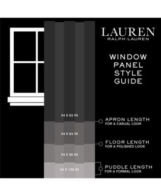 Shop Lauren Ralph Lauren Rubin Sheer Back Tab Rod Pocket Curtain Panel In Dark Gray