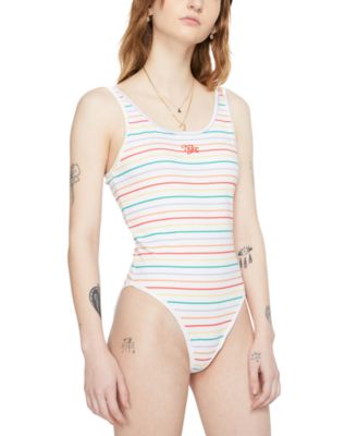 striped bodysuit womens