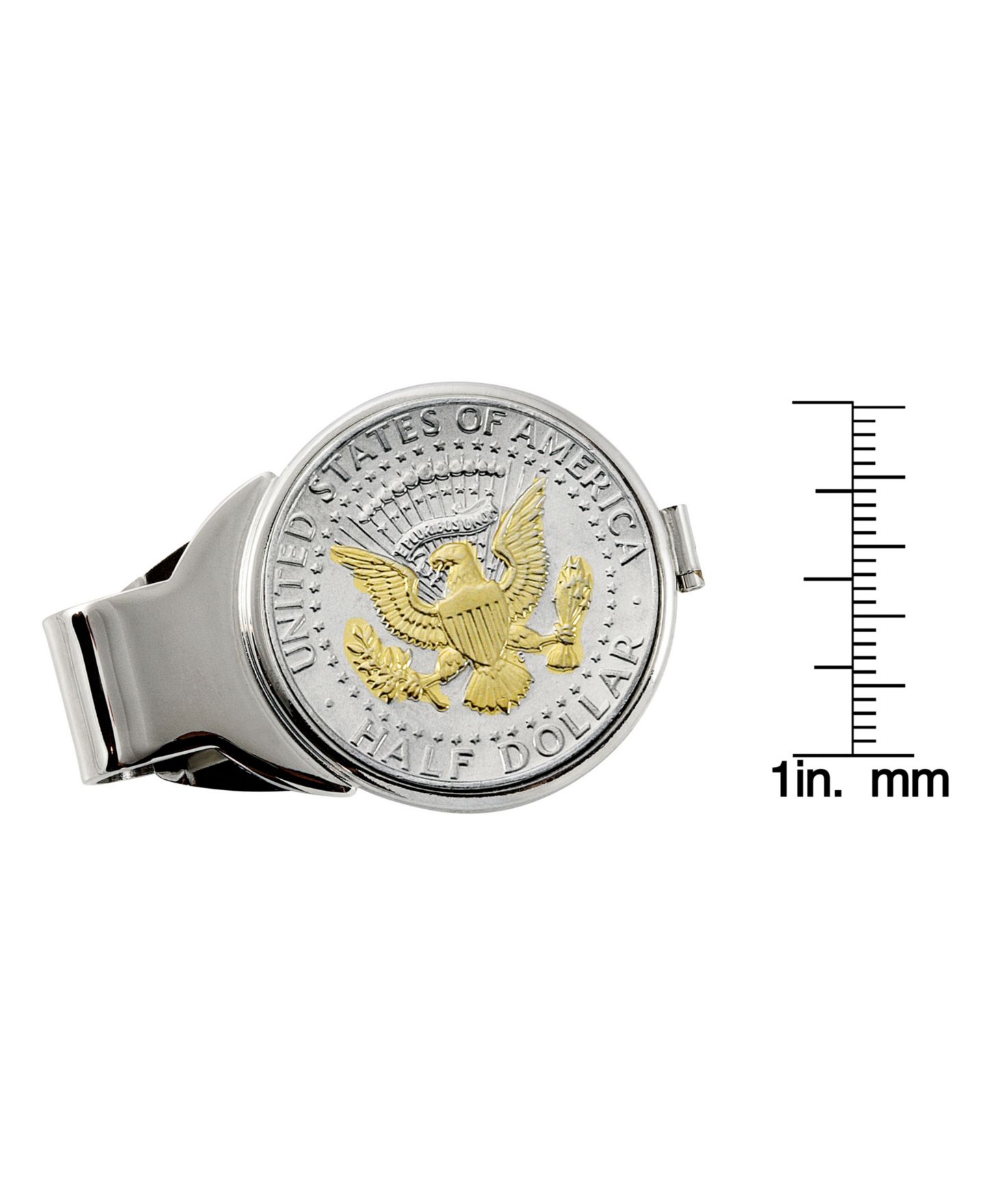 Мужской зажим для денег American Coin Treasures Presidential Seal с монетой в полдоллара — фото 3