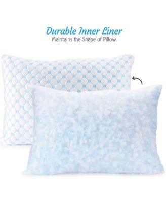 Heat and Moisture Reducing Ice Silk and Gel Infused Memory Foam 2-Pack Pillow, Toddler